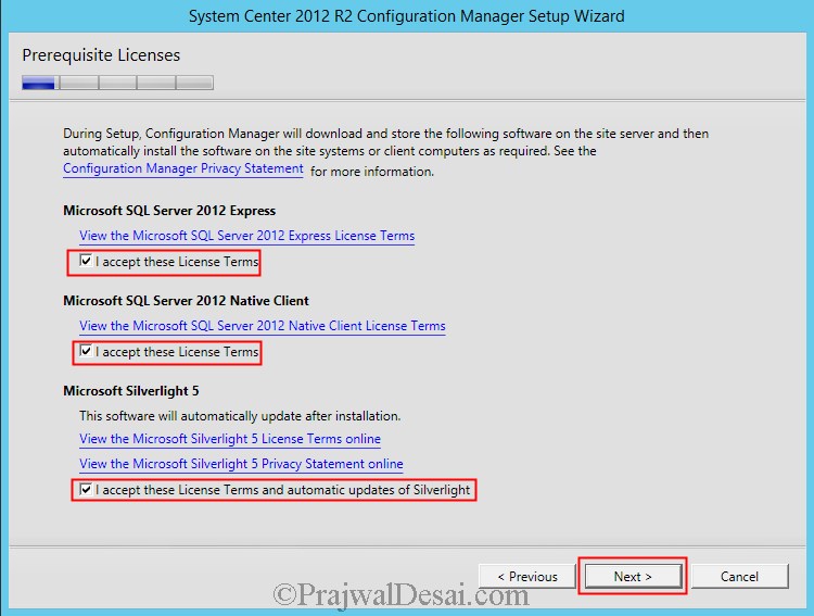 system center configuration manager install