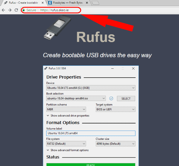 rufus usb official site
